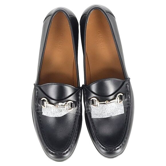 Gucci Horsebit Platform Loafers in Black Leather - Picture 6 of 12